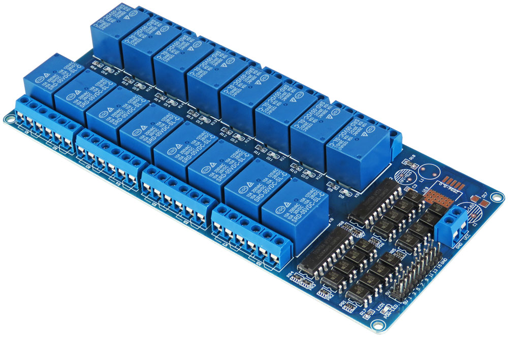 Seeit TTL-RELAY16-5V Relay for Relay Control Card for AVR, PIC, Arduino, Raspberry Pi, TTL