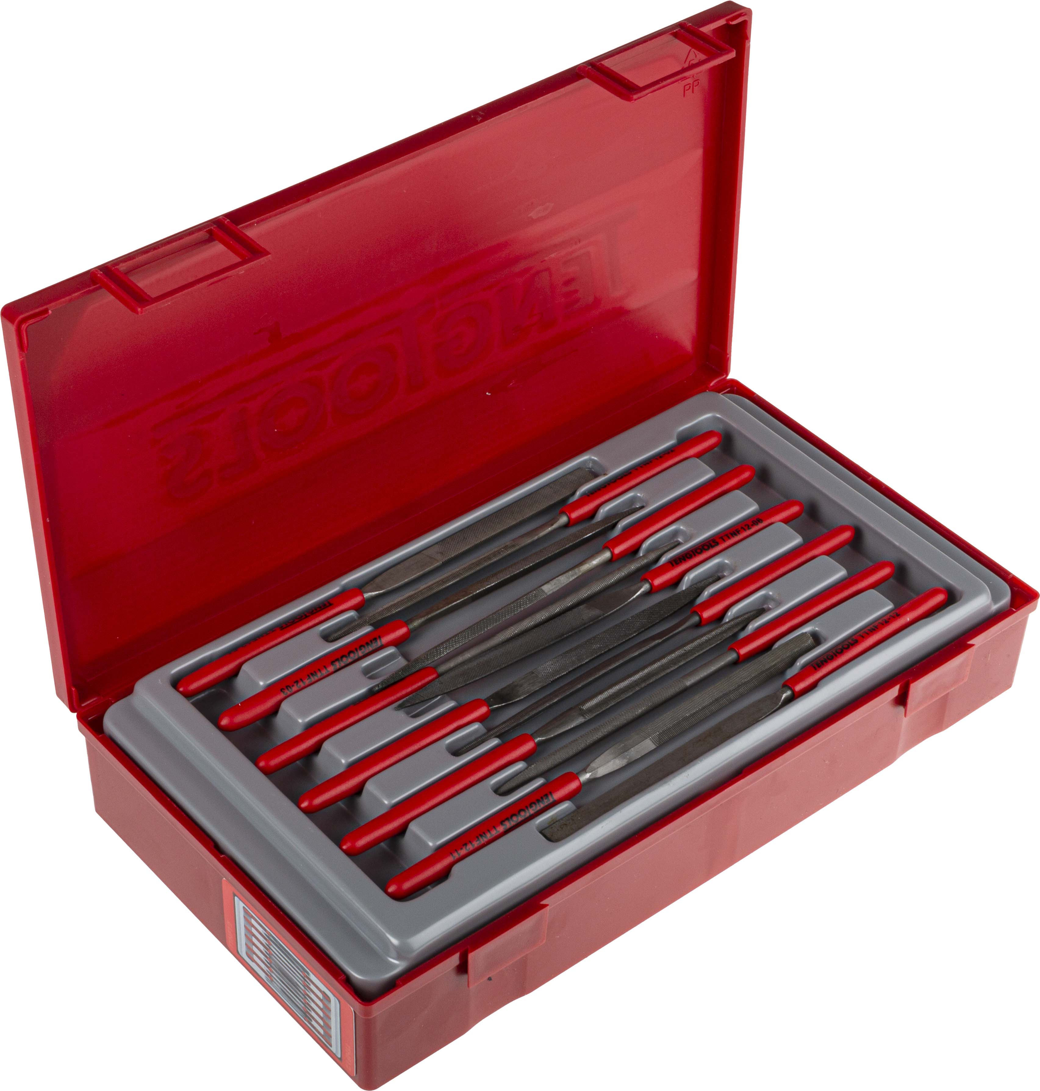Teng Tools 50 mm, Needle File Set Handle Included