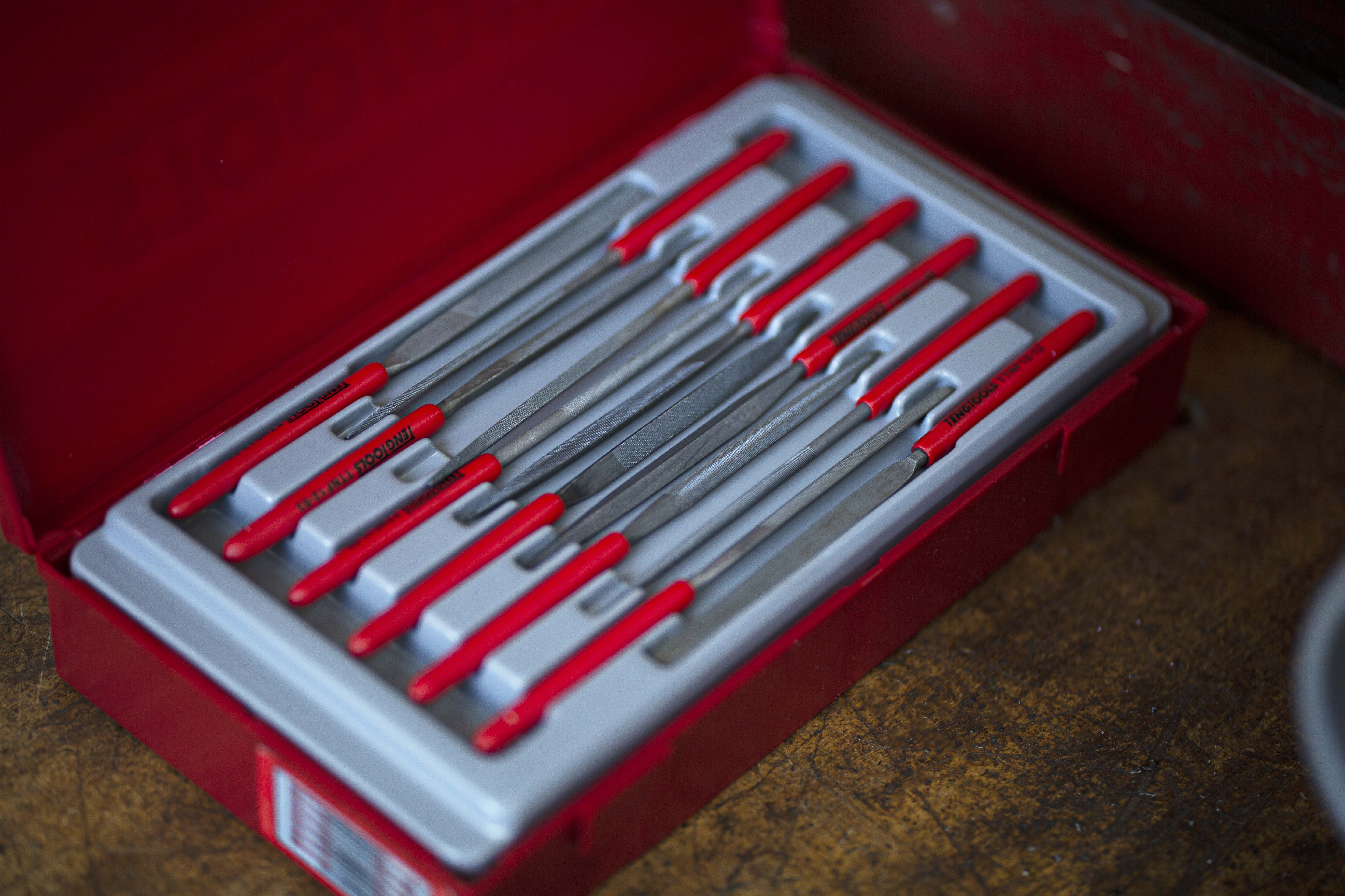 ttnf12 Teng Tools 50 mm, Needle File Set Handle Included
