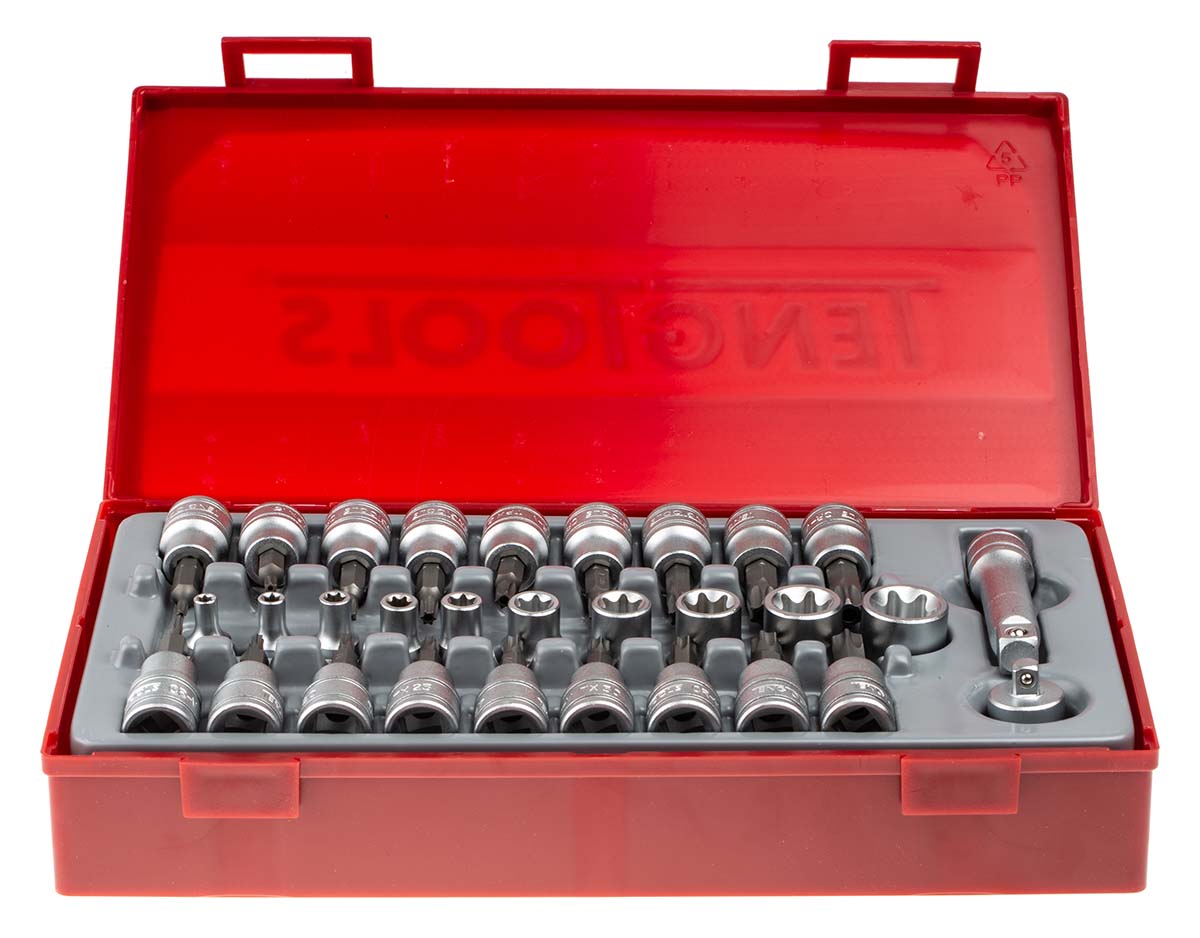 tttx30 Teng Tools 30-Piece 3/8 in Bit Socket Set