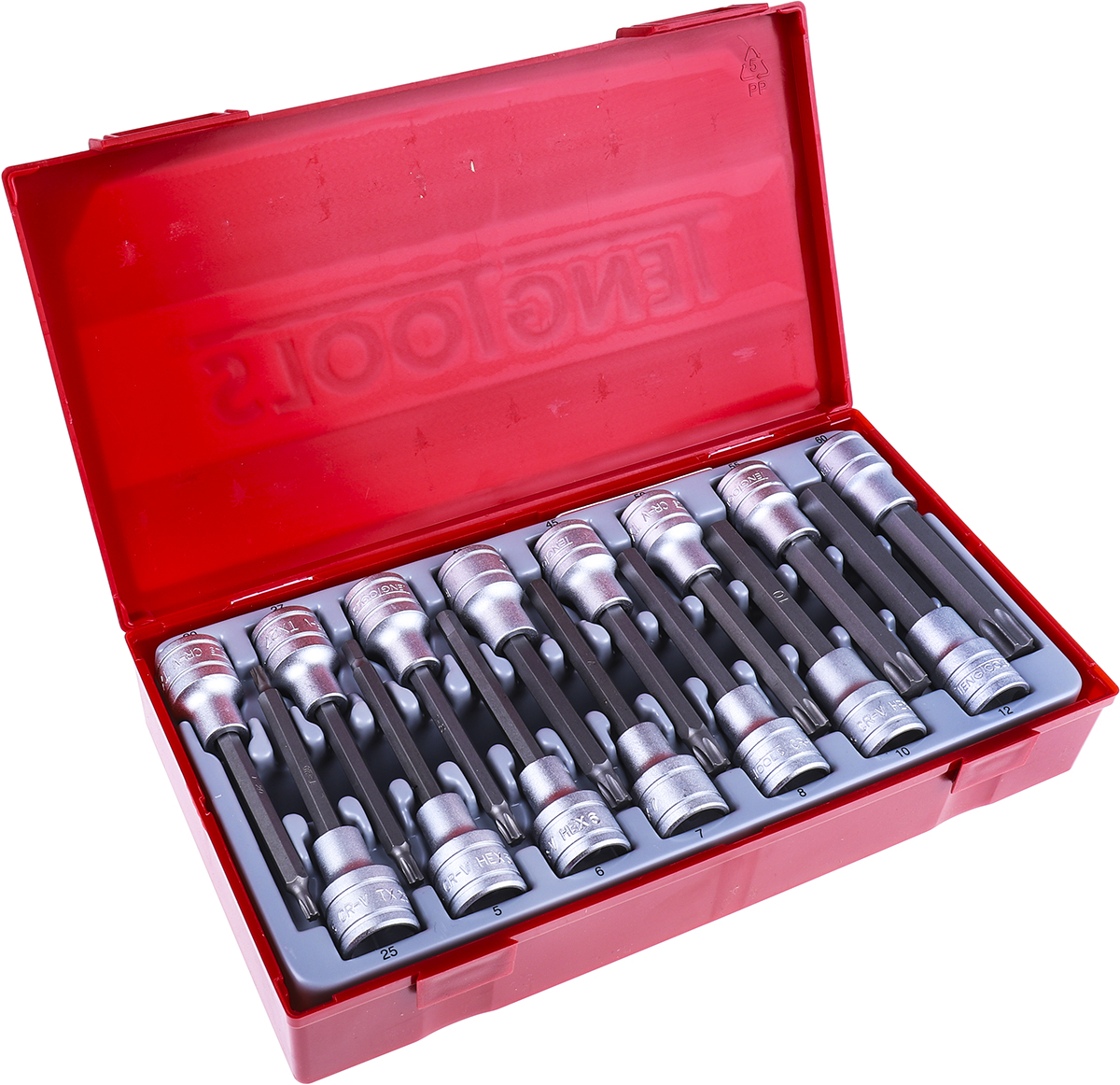 Teng Tools 15-Piece 1/2 in Bit Socket Set