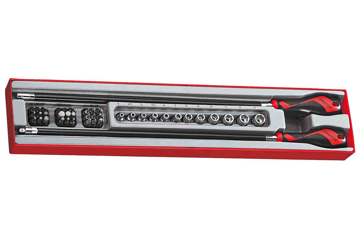 Teng Tools Interchangeable Standard Screwdriver Set, 41-Piece ESD Safe