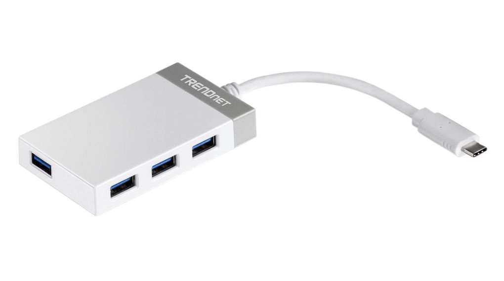 Trendnet 4 Port USB 3.0 USB Hub, Bus Powered Powered, 50 mm 15 mm 85mm