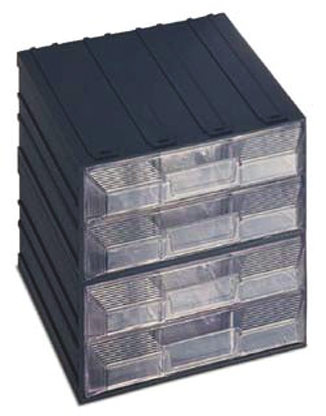 Terry Drawer Storage Unit 4, Plastic, 208 mm x 208mm x 222 mm