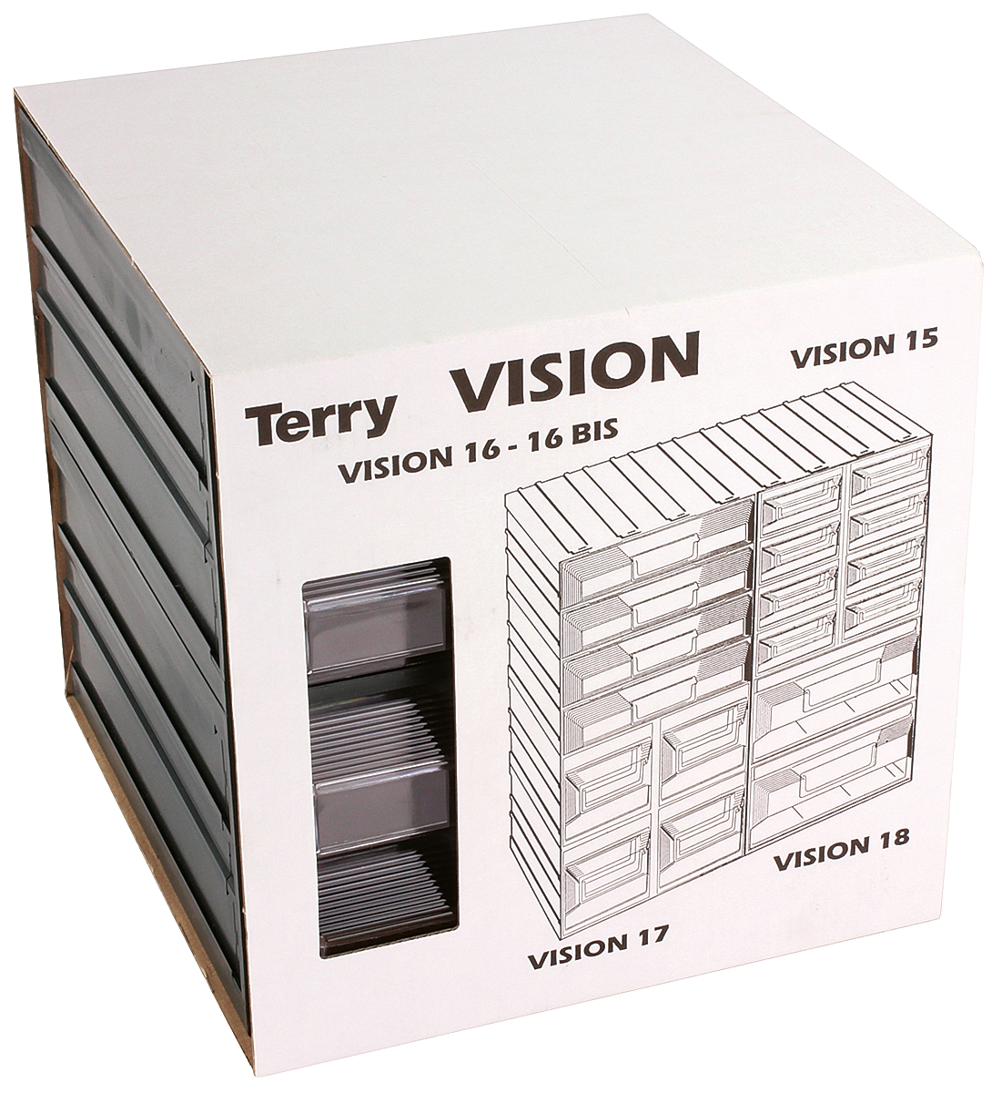 tv1000021 Terry Drawer Storage Unit 4, Plastic, 208 mm x 208mm x 222 mm