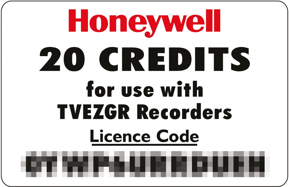 Honeywell TVU9-0-0-0-0-020-0-000 Firmware Upgrade for use with X Series and GR Recorders