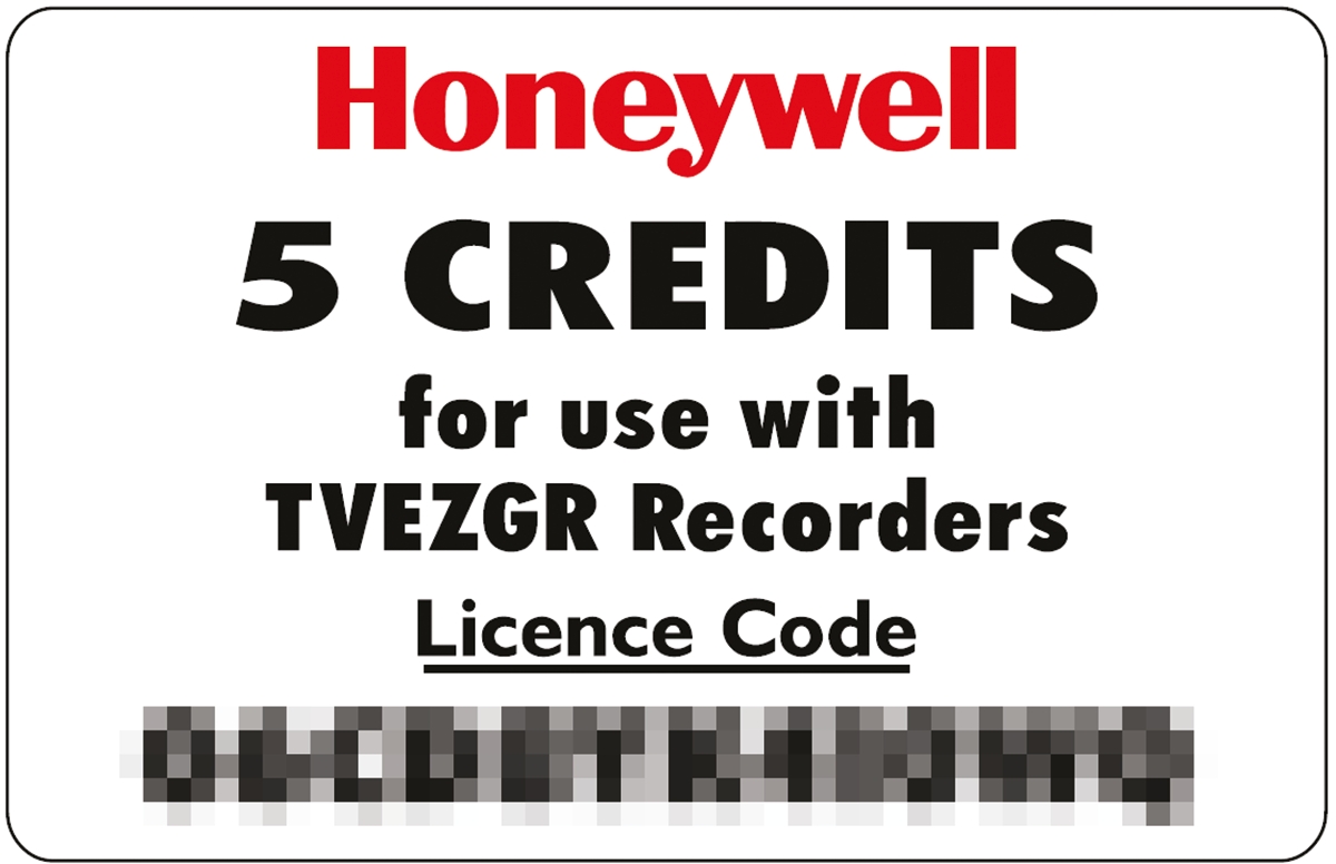 Honeywell TVU9-0-0-0-0-0F0-0-000 Firmware Upgrade for use with X Series and GR Recorders
