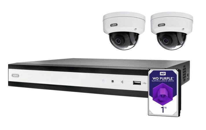 ABUS Security-Center TVVR Network Indoor & Outdoor IR Power Over Ethernet Wireless CCTV Camera 1920 x 1080 pixel