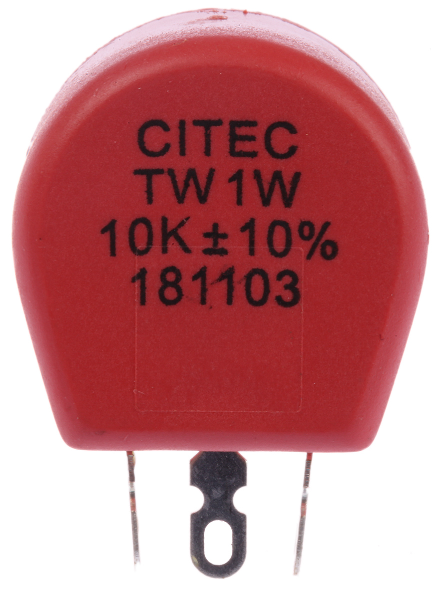 tw1103ka TE Connectivity TW 10 kΩ Rotary Potentiometer 1-Turns 1-Gang Panel Mount