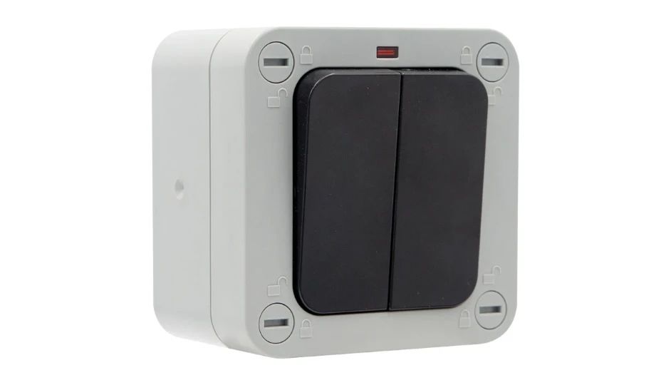 Timeguard Grey, 2 Gang, TW1