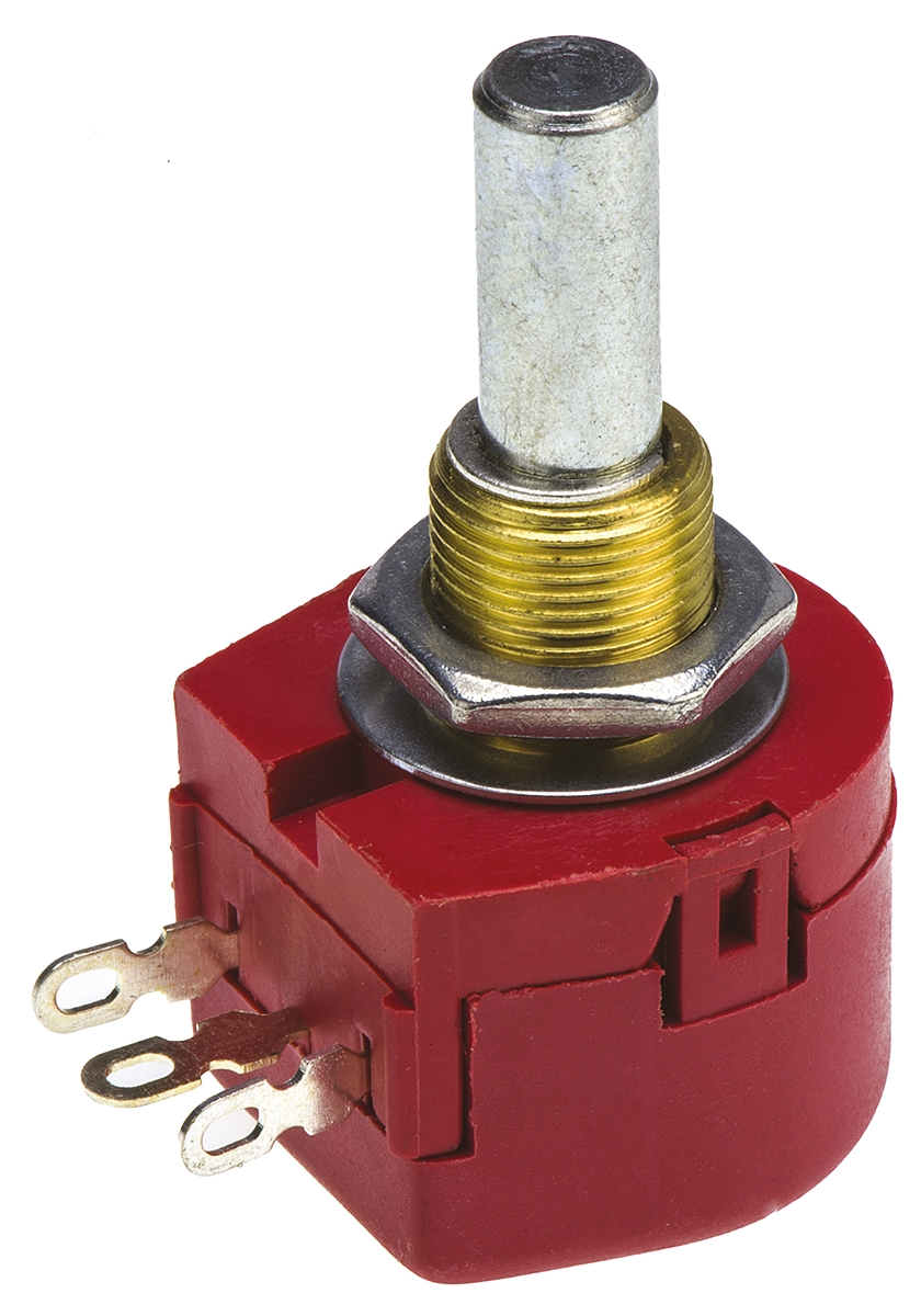 tw1253ka TE Connectivity TW 25 kΩ Rotary Potentiometer 1-Turns 1-Gang Panel Mount