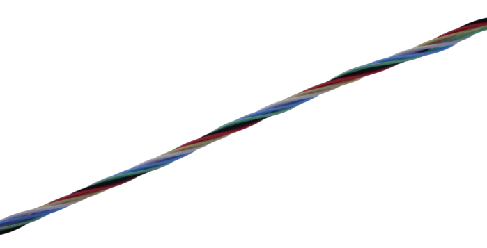 MICROWIRES TWJ Series Twisted Pair Cable, 0.08 mm², 100 m, Grey Sheath Perfluoroalkoxy Alkane