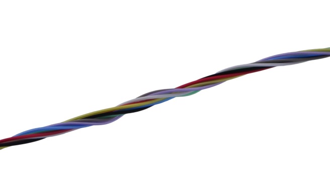 MICROWIRES TWJ Series Twisted Pair Cable, 4 Pairs, 0.08 mm², 100 m, Grey Sheath Perfluoroalkoxy Alkane