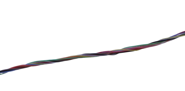 MICROWIRES TWJ Series Twisted Pair Cable, 6 Pairs, 0.08 mm², 100 m, Grey Sheath Perfluoroalkoxy Alkane
