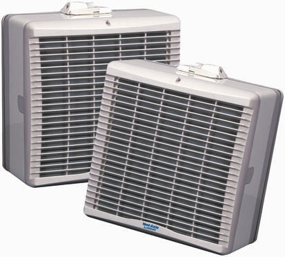 Vent-Axia TX12WW T Series Square Window Extractor Fan, 1615 m³/h, 48 dBA, Duct Size 315 mm