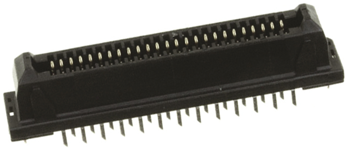 JAE TX24 Series Straight Through Hole PCB Socket, 50-Contact, 2 Row, 1.25 mm Pitch Solder