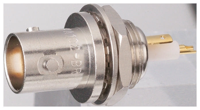 Tajimi Electronics TXA Series Panel Mount Female Triaxial, 75 Ω, Straight Body Crimp