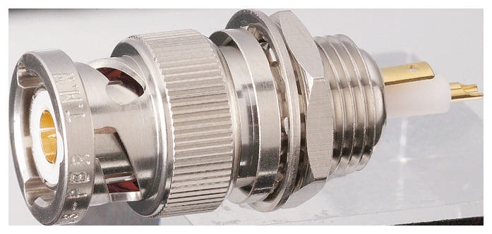 Tajimi Electronics TXA Series Panel Mount Male Triaxial, 50 Ω, Straight Body Clamp