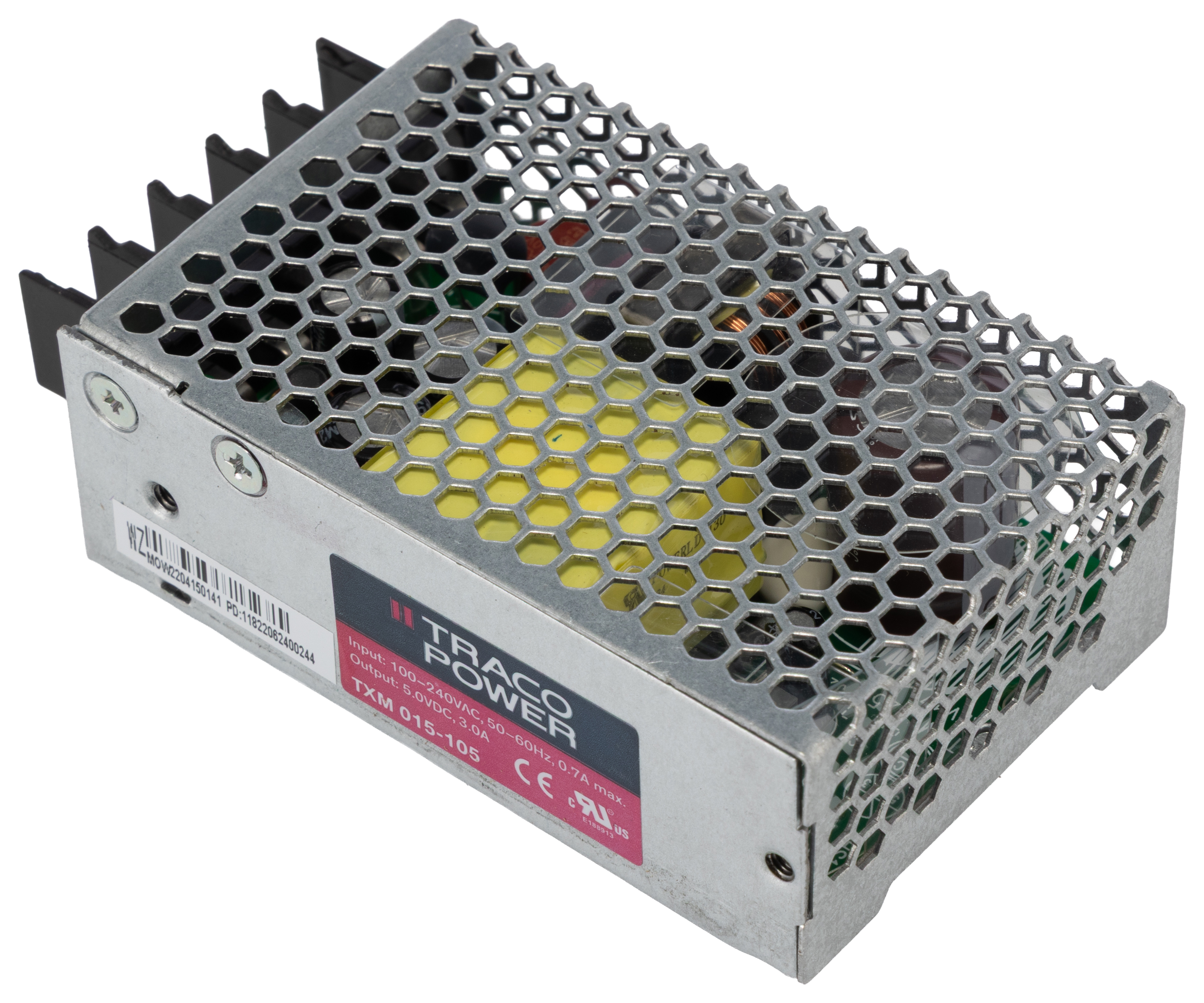TRACOPOWER Switching Power Supply, TXM 015-105 5V dc, 3A, 15 W, Input 85V ac to  264V ac