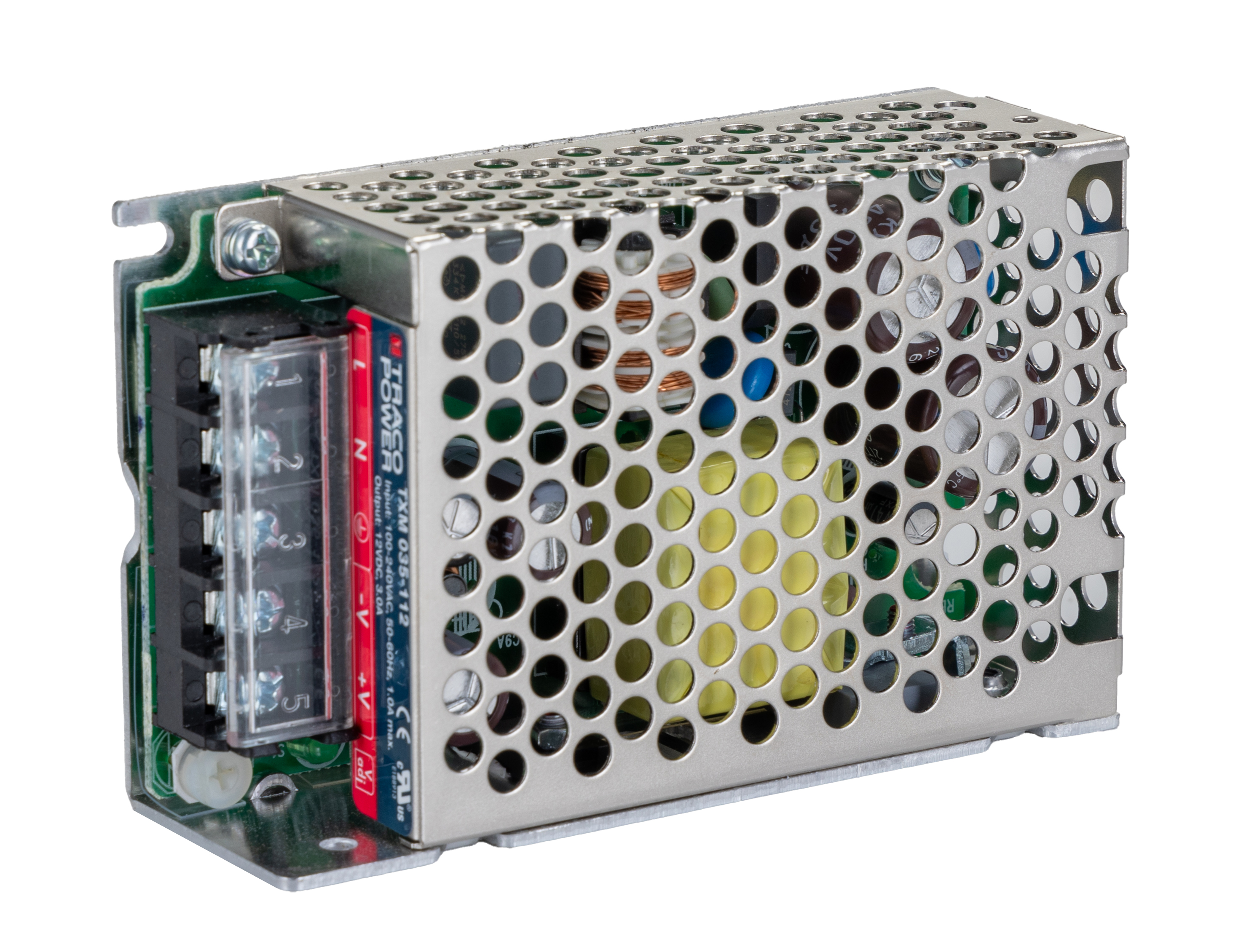 TRACOPOWER Switching Power Supply, TXM 035-112 12V dc, 3A, 35 W, Input 90V ac to  264V ac