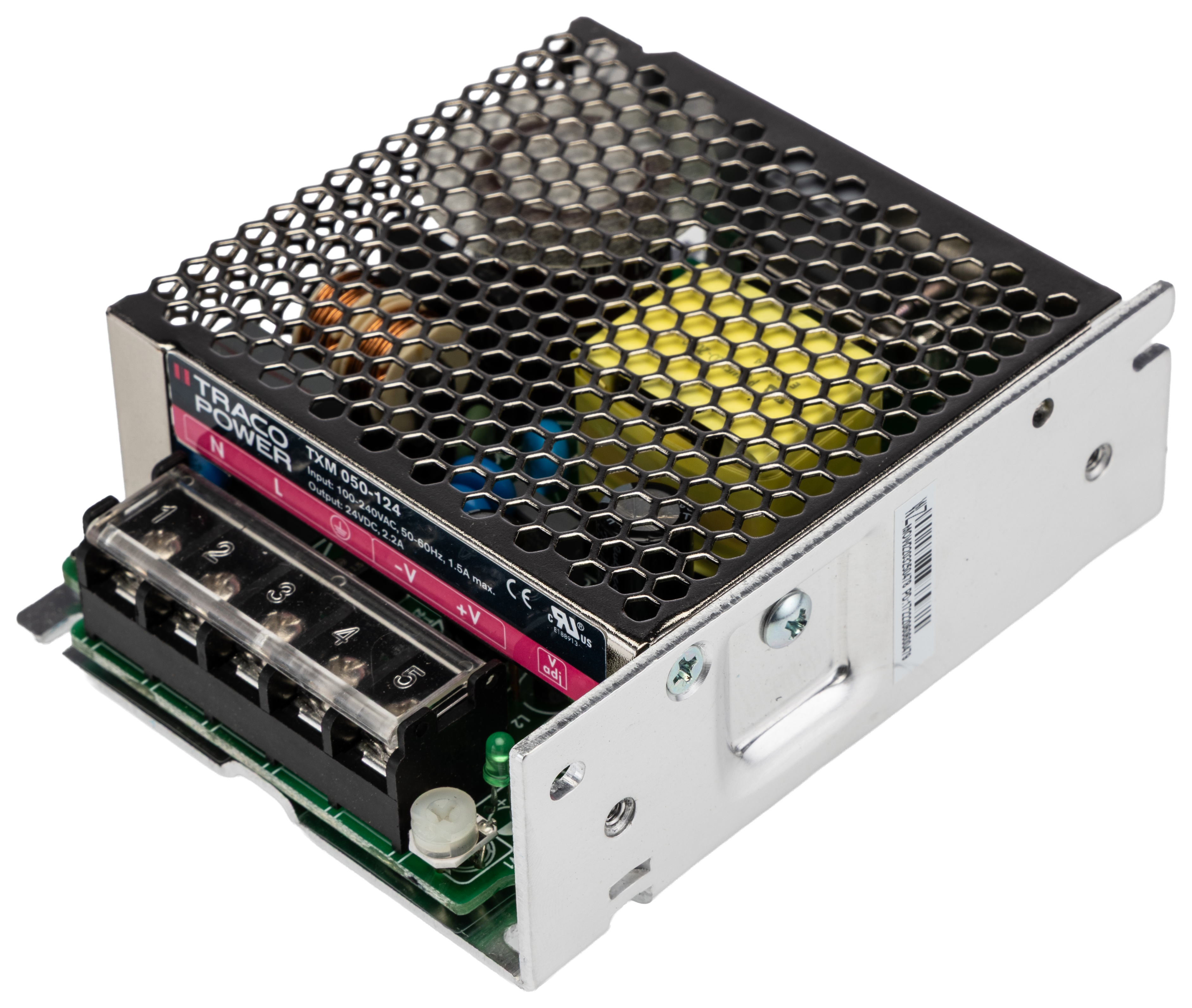 TRACOPOWER Switching Power Supply, TXM 050-124 24V dc, 2.2A, 53 W, Input 85V ac to  264V ac