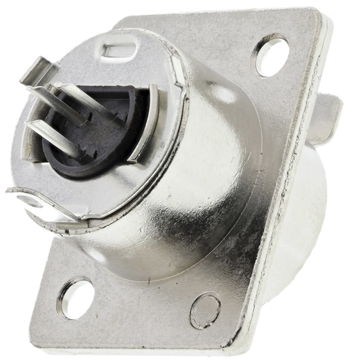 ty3f Switchcraft Panel XLR Connector, Straight, 125V Female, 3 Way, Silver Plating