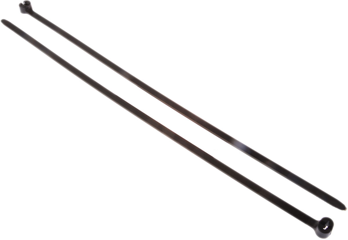 Thomas & Betts Cable Tie, Non-Releasable, 335.28 mm x 6.86mm, Black Nylon 12