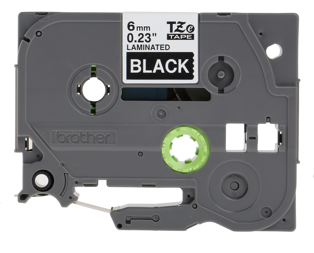 tze-315 Brother White on Black Label Printer Tape, 8 m Length, 6 mm Width
