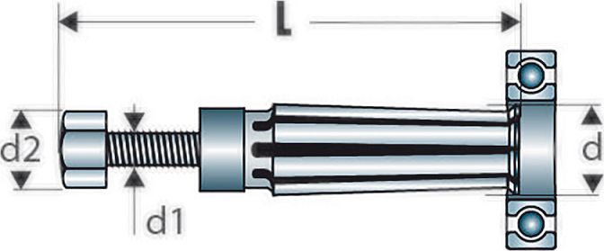 u49p7 Facom Insertion & Extraction Tool, U.49P7 Series, Extraction & Insertion Tool Contact, Contact size 12.7 mm
