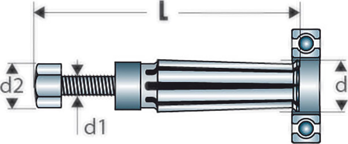 u49p9 Facom Insertion & Extraction Tool, U.49P9 Series, Extraction & Insertion Tool Contact, Contact size 12.7 mm