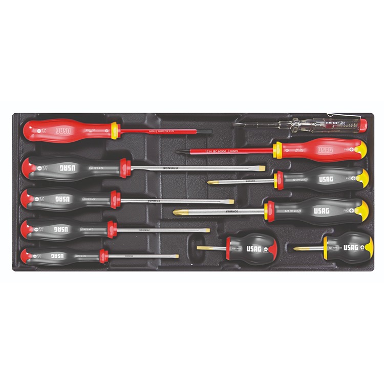 Usag 11 Piece Automotive Tool Assorted Thermoformed Module with Tray