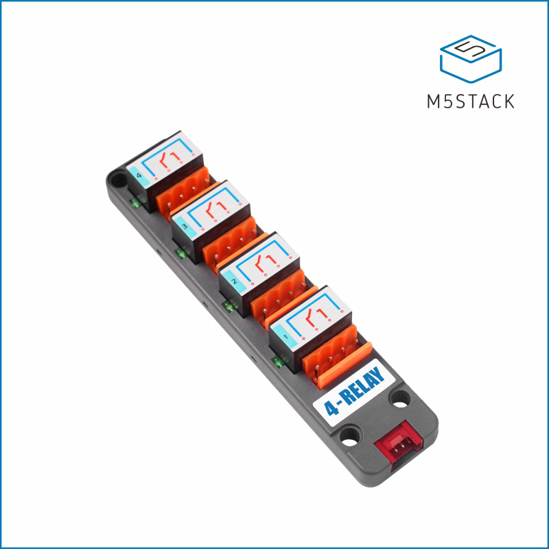 M5Stack U097 4-Relay Unit for use with M5 Core, M5StickC, M5StickV