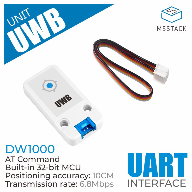 u100 M5Stack Ultra-Wideband (UWB) Unit Indoor Positioning module Ultraviolet (UV) Sensor Sensor Board for Ai-ThinkerBU01 M5