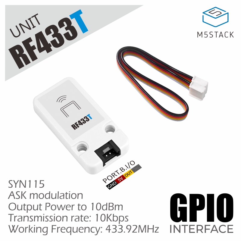 u114 M5Stack RF433T SYN115 RF Transmitter Module for M5Stack UART 433.92 MHz U114
