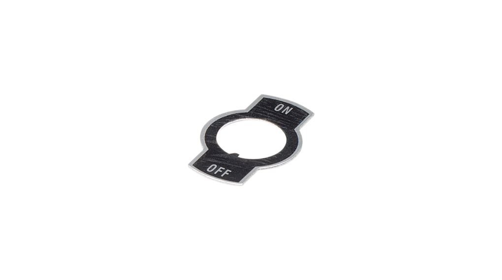 APEM Plate for Use with Switches, Pre-printed "On-Off