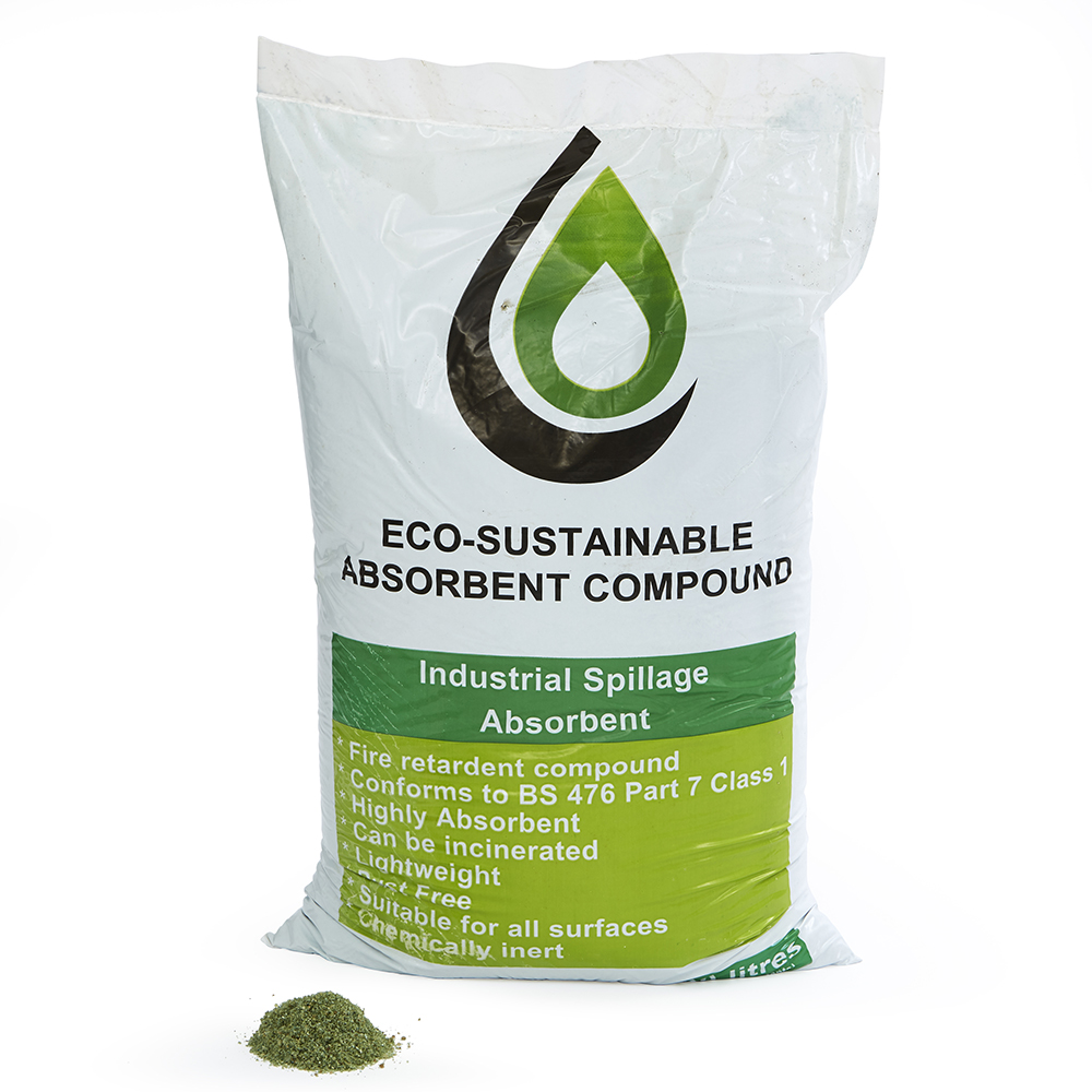 Ecospill Ltd Spill Absorbent Organic Compound Absorbent Granules for Maintenance Use, 30 L Capacity, 1 per Pack