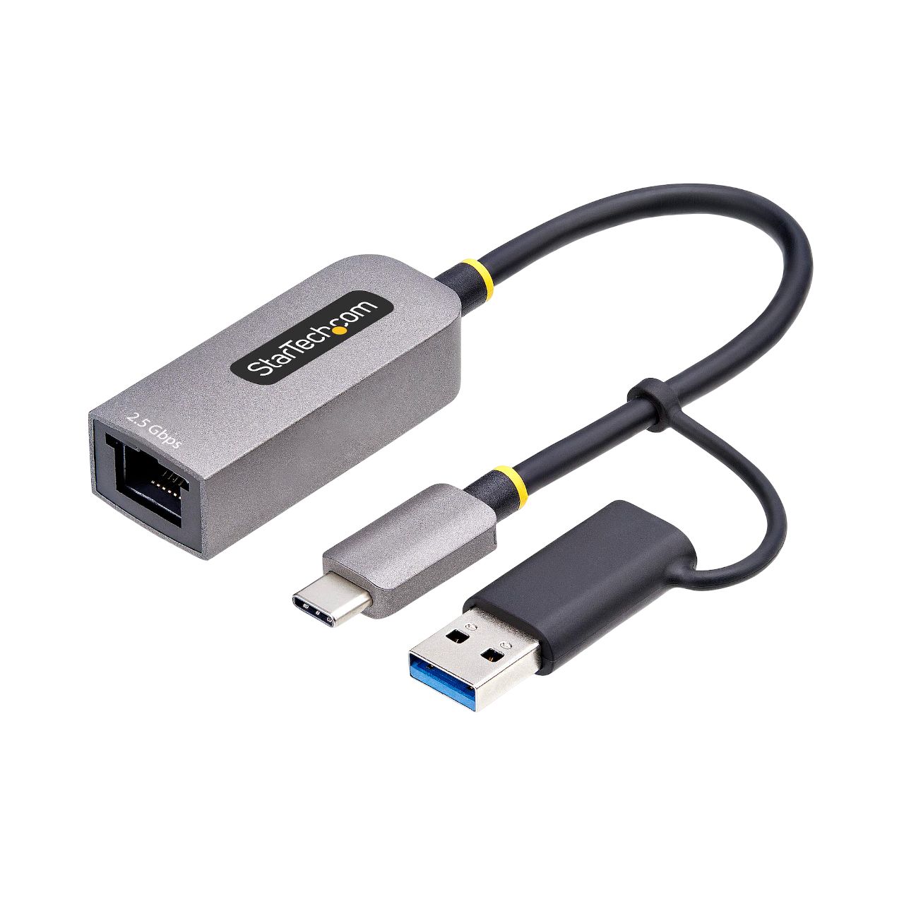 StarTech.com USB Ethernet Adapter USB 3.2 6 in Grey 100Mbps Network Speed