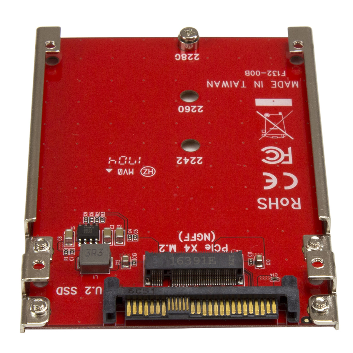 u2m2e125 StarTech.com M2 Host Adapter Card 10 cm x 70 mm x 0.7 cm PCIe x4, SFF8639