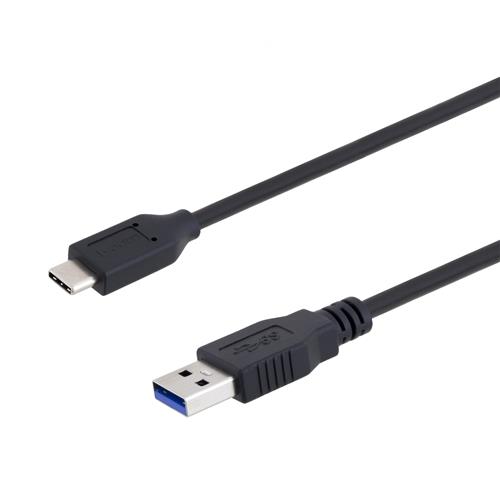 L-Com USB Cable, Male USB to Male, USB 3.0 USB Type A, Black, 1 m