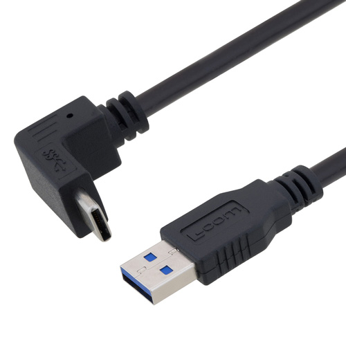 L-Com USB Cable, Male USB to Male, USB 3.0 Type A, Black, 500 mm