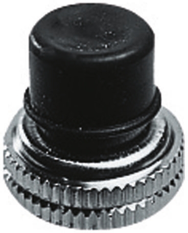 APEM Black Push Button Boot for Use with 800 Series Push Button Switch