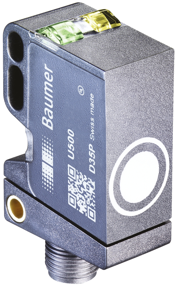 Baumer U500.PA0-GP1B.72O Block Ultrasonic Proximity Sensor U500.PA0, M12 x 1 1000 mm 100mA Push Pull 30V 30 V dc