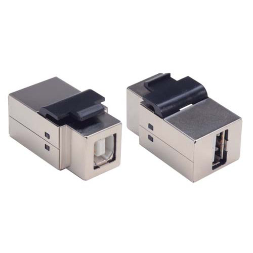 L-Com Straight, Panel Male- 1 Port Type USB Type B USB Connector USB 2.0