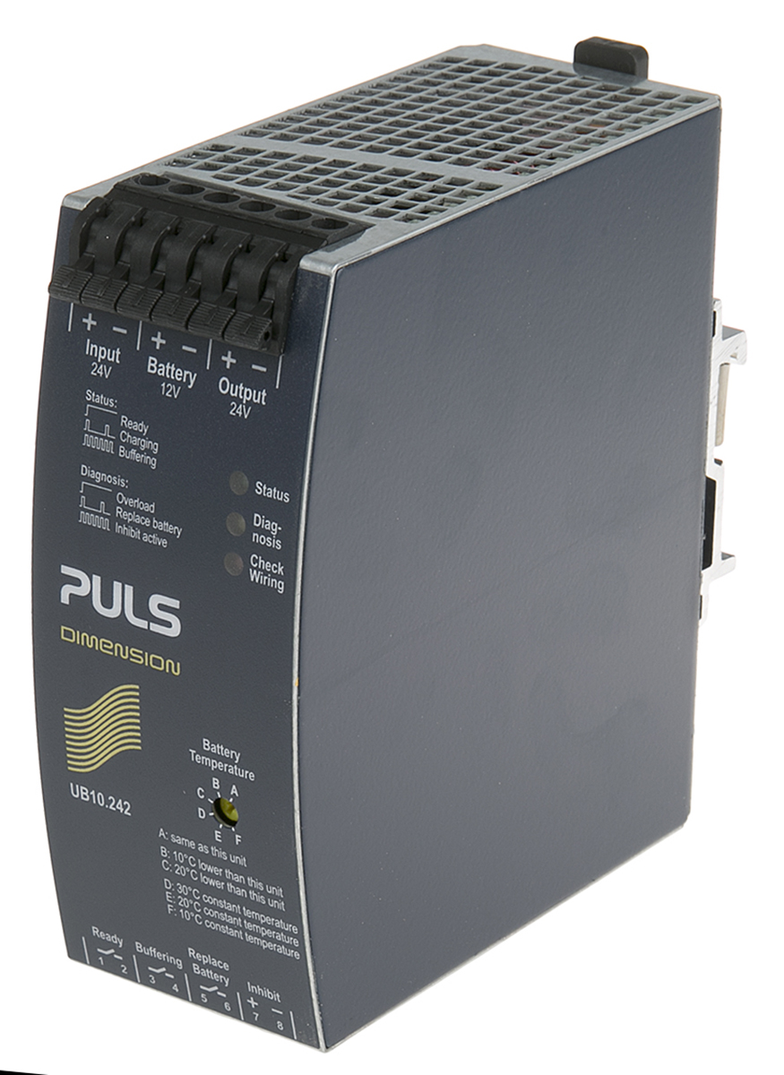 PULS 22.5V dc, 30 V dc Input DIN Rail Uninterruptible power supply, DIMENSION 360 W U