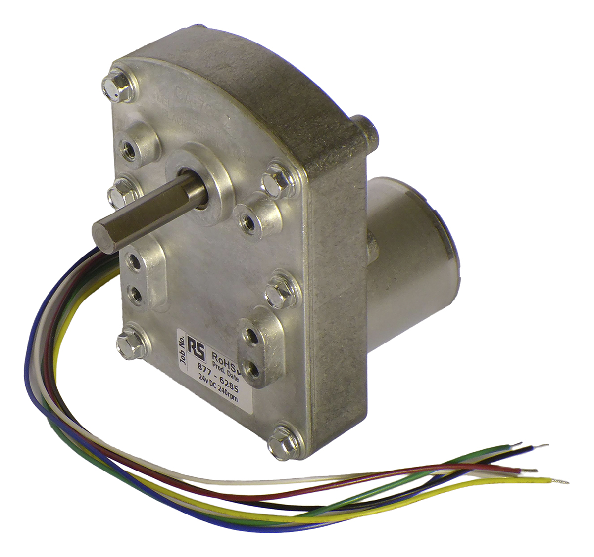 Mellor Electric Brushless DC Option DC Geared Motor, 9 W, 24V dc, 68 Ncm, 240rpm, 7.94 mm Shaft Diameter