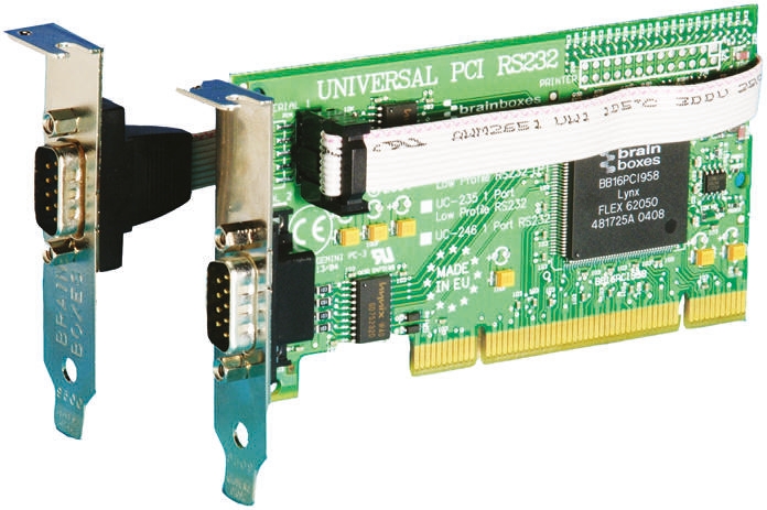 Brainboxes 1 Port PCI 9-Pin RS232 Serial Card