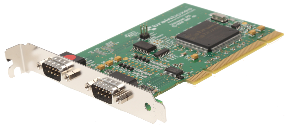 Brainboxes 2 Port PCI RS232, RS485, RS422 Serial Card