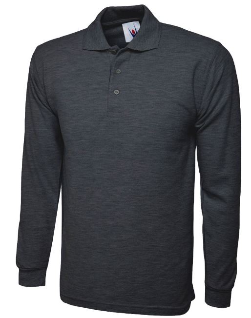 Uneek UC113 Charcoal Cotton, Polyester Polo Shirt L