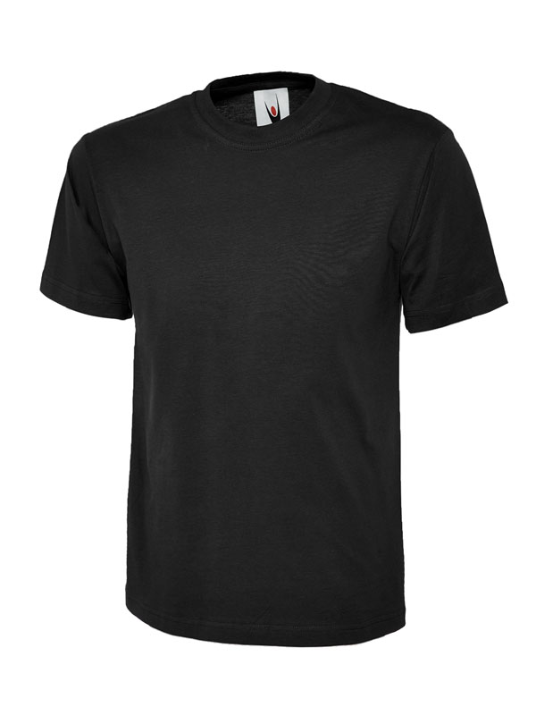 Uneek Black Cotton Long Sleeve T-Shirt M