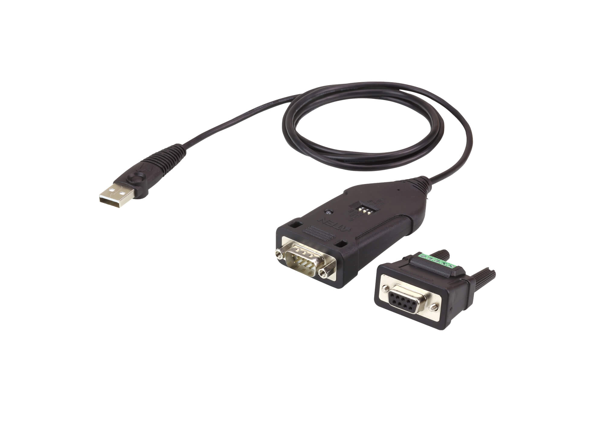 Aten USB Type B to Male to D-Sub 9-Pin Male Interface Adapter